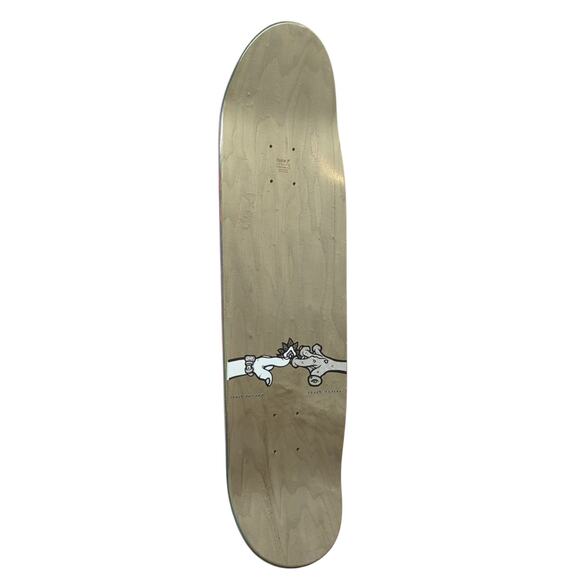 John Montesi Alien Reach Out And Touch 8.875"x 31.8" Skateboard Deck Brown/Red - Picture 1 of 7